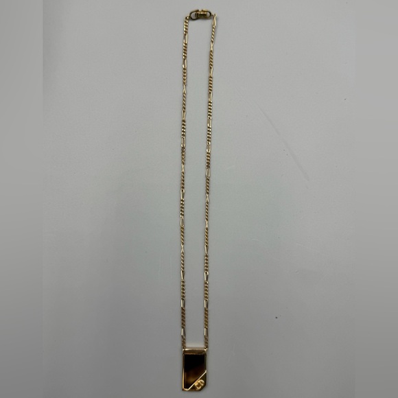 Christian Dior Black Enamel Pendant Necklace - Picture 4 of 6